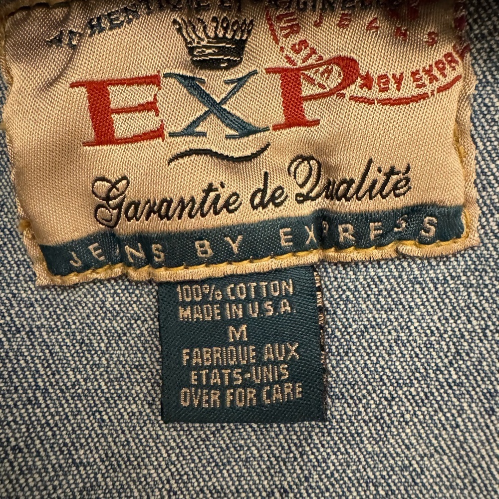 Blue Denim Sleeveless Vest - Medium - Picture 3 of 4